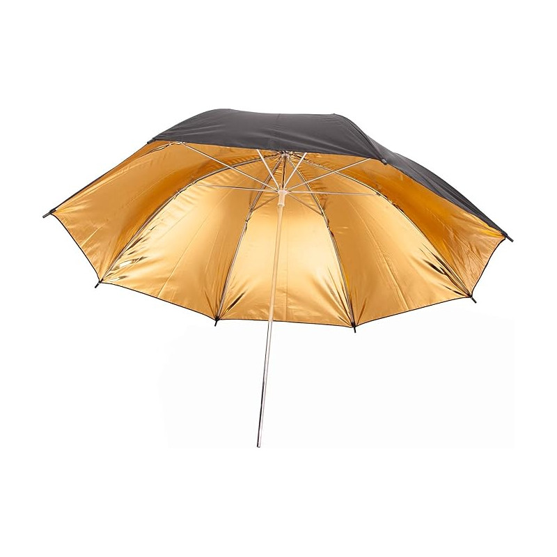 Black Golden Double Umbrella 84cm