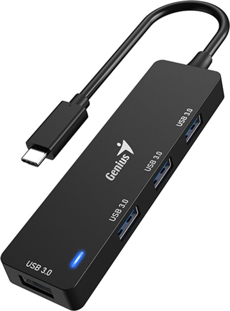 Genius USB конвертор, USB 3.0, UH-400, црна