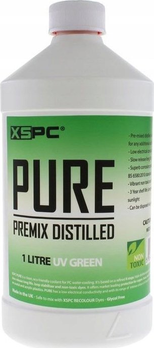 Lëng ftohës PC XSPC PURE Premix Distilled, 1L, UV Green, jeshil