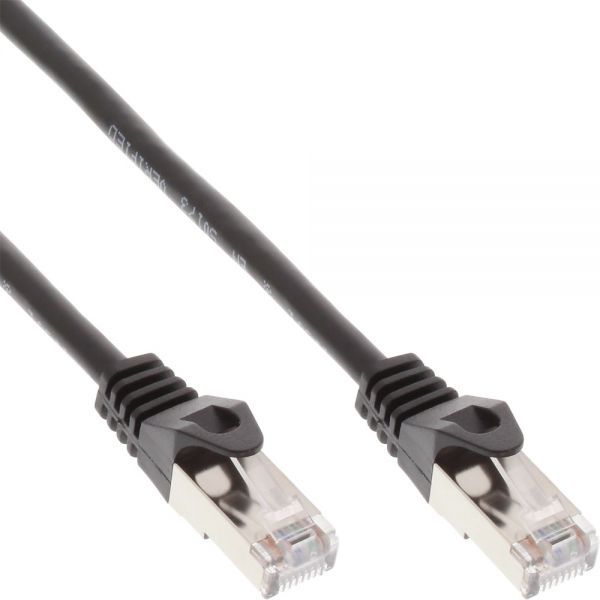 Kabllo rrjeti InLine Patchcord SF UTP, Cat 5e, 7.5m, e zezë
