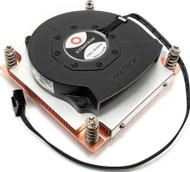 Ftohës CPU Dynatron Q3, 1U, me ventilator 80mm, i zi dhe argjendtë