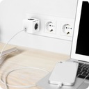 Prizë zgjatëse Cubenest PowerCube Original, 4x AC, 2x USB C PD 35W, gri