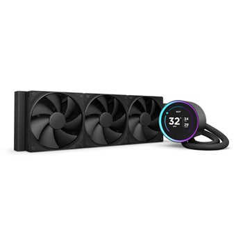 Ftohës likuid për procesor NZXT Kraken Elite 360, AIO, radiator 360 mm, 3x 12 cm, me ekran IPS, i zi