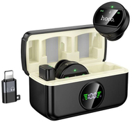 Безжичен микрофон Hoco L21, Lightning поврзување, ENC, црн