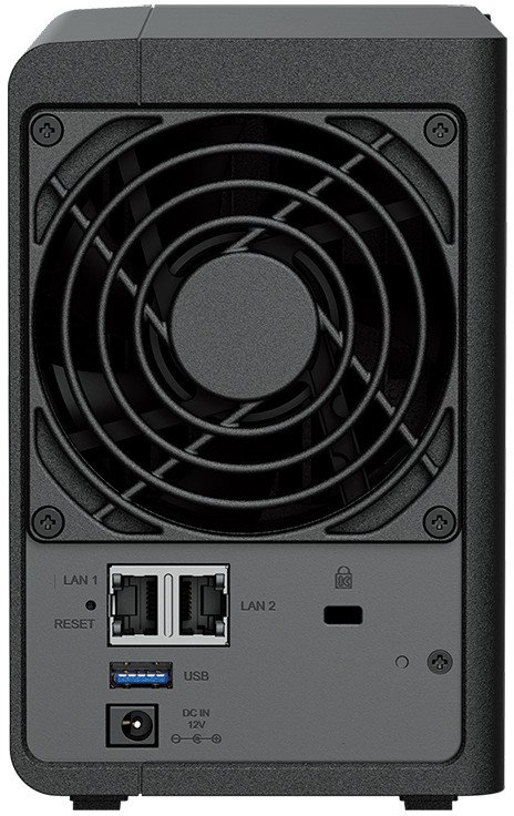 NAS Synology DiskStation DS224 Plus, 2 лежаишта, без дискови, црн