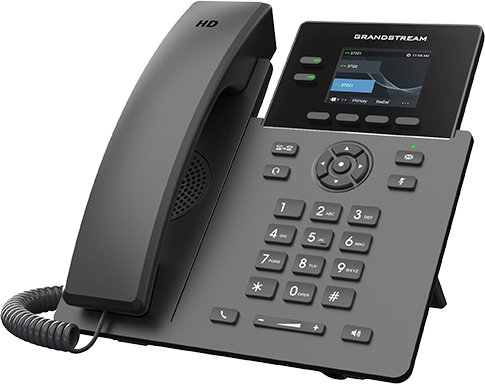 Telefon IP Grandstream GRP2610P, profesional për zyra, i zi