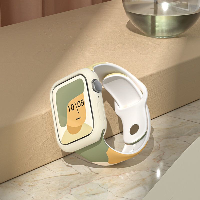 Rrip dore HurTel Moro për Apple Watch 38mm 40mm, silikoni, kamuflazh