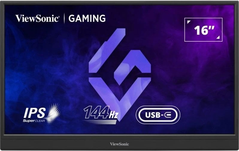 Пренослив монитор Viewsonic VX1654, 15.6", Full HD 144Hz, црн