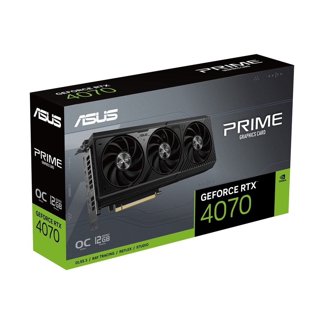 Kartelë grafike Asus GeForce RTX 4070 Prime OC, 12GB GDDR6X