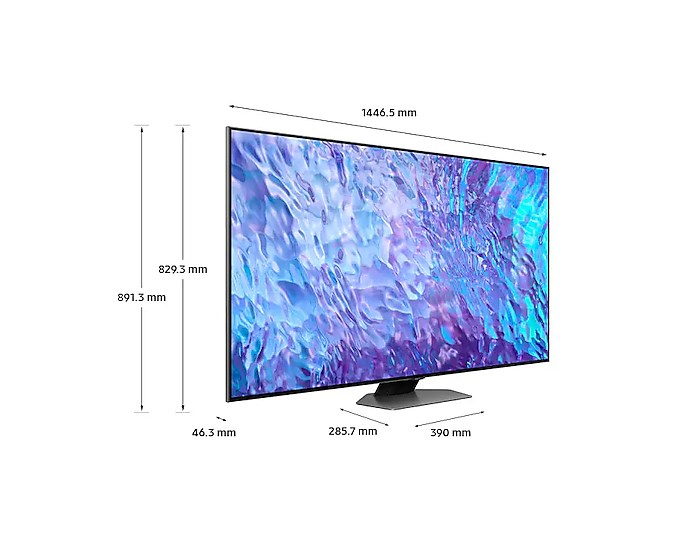 Televizor Samsung Series 8 QE65Q80CATXXH, 65", 4K Ultra HD, i hirtë