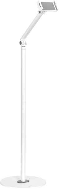 Поден држач за таблет и телефон Deltaco Universal, со прилагодлива рака, 4.7" до 12.9", бел