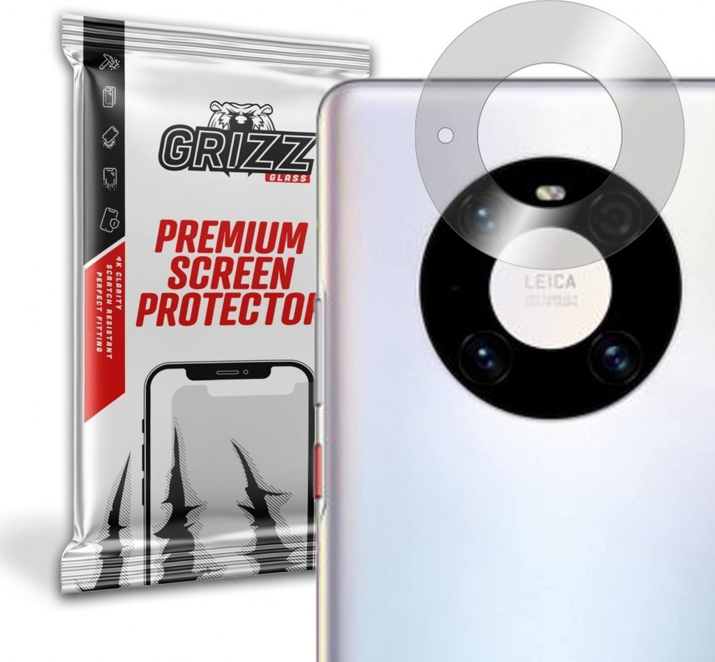 Mbrojtës kamerë GrizzGlass për Huawei Mate 40 Pro 5G, xham hibrid, set 2 copë, transparent