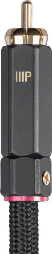 Kabllo koaksiale audio video Monoprice Onix, 6 ft, RCA Subwoofer, e zezë