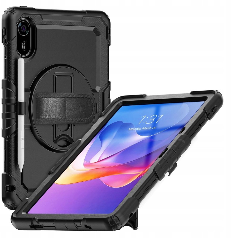 Mbulesë mbrojtëse tablet Tech-Protect Solid360, Xiaomi Redmi Pad 2, rezistente ndaj goditjeve, e zezë