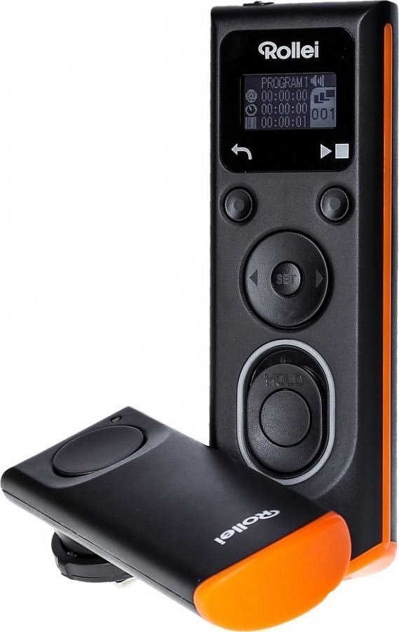 Безжичен далечински управувач за obturator Rollei, за Canon DSLR, OLED екран, 50m, црна