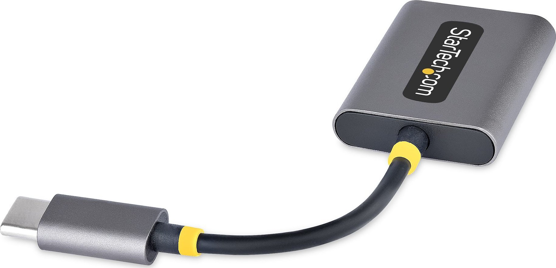 Adapter audio StarTech USB C në 2x 3.5mm, me mikrofon, i bardhë