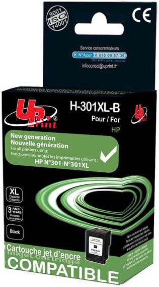 Ngjyrë për printer UPrint H-301XLB/ CH563EE, e zezë