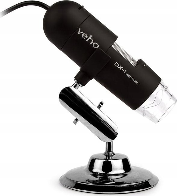 Mikroskop digjital Veho DX-1, USB, 2MP, zmadhim deri 200x, i bardhë