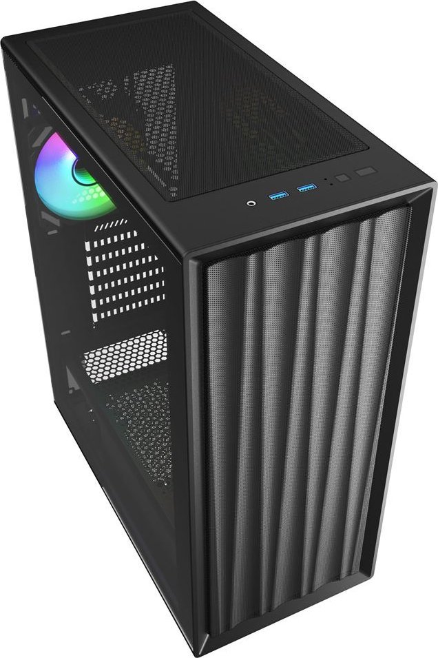 Kasi kompjuteri Sharkoon VK3 RGB, Mid Tower, me ndriçim RGB, i zi