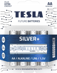 Bateri alkalike TESLA Silver+, AA LR6, 1.5V, set 4 copë