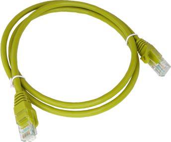 Kabllo rrjeti Alantec Patch-cord KKU5ZOL0.25, U/UTP Cat.5e, 0.25m, e verdhë