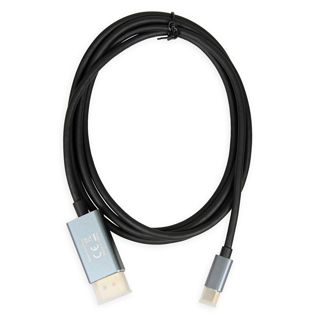Kabllo iBOX ITVCDP4K, USB-C në DisplayPort, 1.8m, 4K 60Hz, i zi