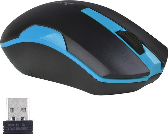 Maus A4Tech V-TRACK G3-200N-1 (A4TMYS46037), i zi/kaltërt