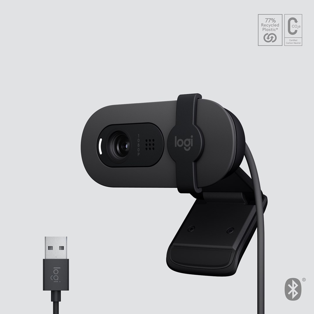 Веб-камера Logitech Brio 105 2 MP, црна