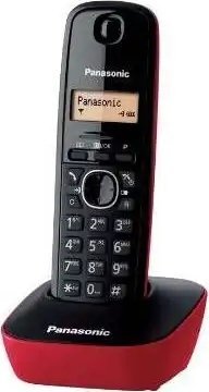 Telefoni pa tela Panasonic KX TG1611, DECT, agjendë 50 numra, i kuq