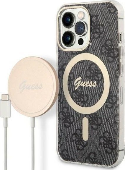 Karikues induktiv Guess GUE2288, 15W, 1x USB A, 1x USB C, ngjyrë ari