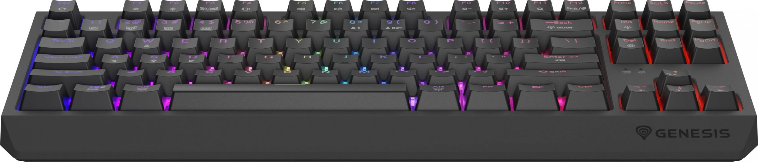 Tastierë gaming Genesis Thor 230 TKL Wireless, mekanike, Outemu Panda, e zezë