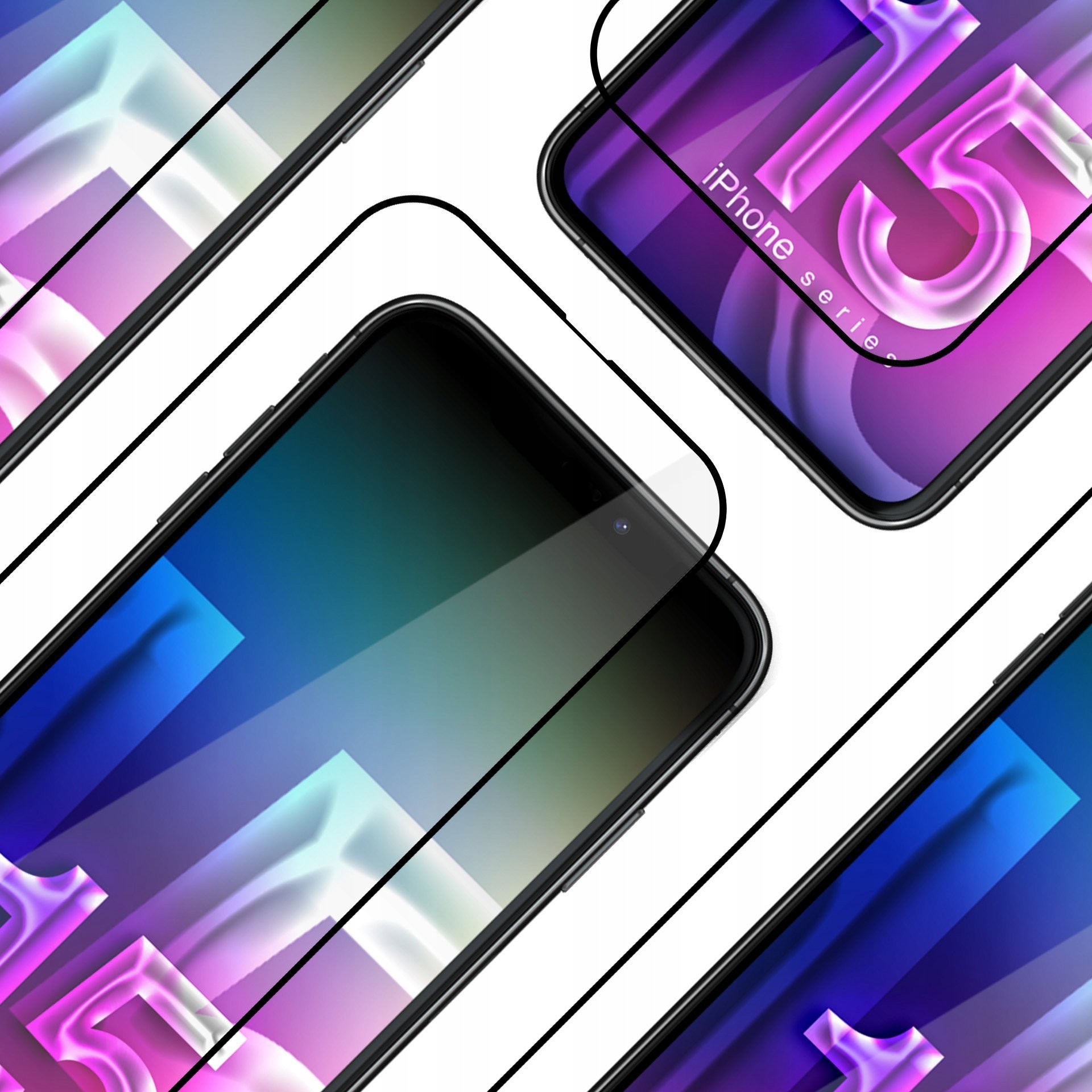 Set mbrojtës 3mk Comfort Set 4 in 1 për Apple iPhone 15 Pro, xham mbrojtës, mbulesë Satin Armor Case+, transparent