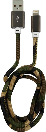 Kabllo USB LC-Power 31331E, USB A në Lightning, 1 m, Camo