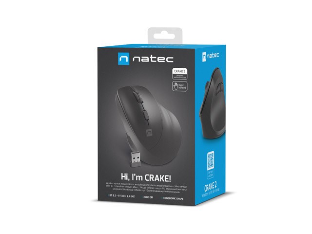 Maus Natec VERTICAL MOUSE CRAKE 2, i zi