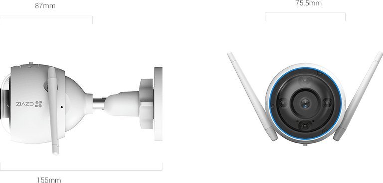 Kamerë IP Ezviz H3 3K, 5MP, WiFi, e bardhë