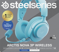 Kufje wireless SteelSeries Arctis Nova 3P, PlayStation, Bluetooth, Aqua