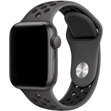 Rrip dore Eternico Sporty për Apple Watch, 38mm 40mm 41mm, i zi me gri