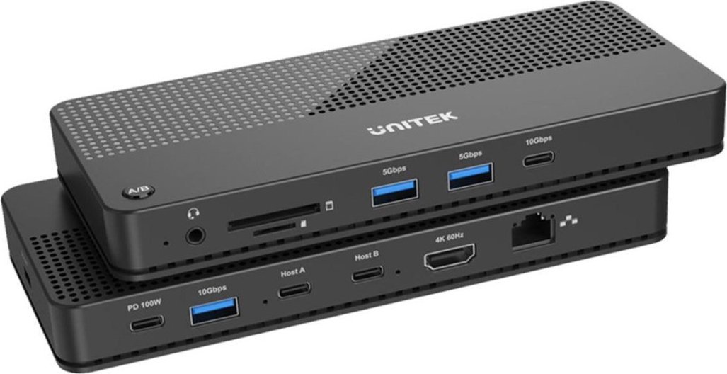 Stacion dokimi USB C Unitek D1077A KVM, HDMI 4K 60Hz, Ethernet, i zi