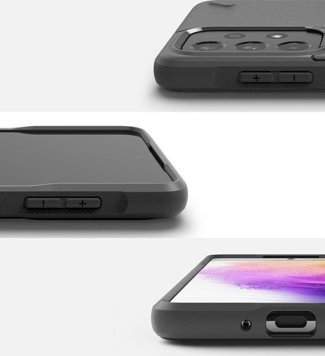 Mbulesë mbrojtëse Ringke Onyx për Samsung Galaxy A73, TPU, rezistente ndaj rënieve, gri