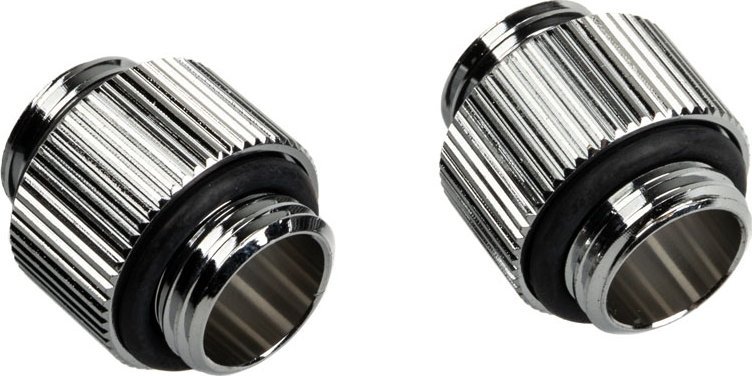 Përshtatës i drejtë Bitspower Touchaqua G1/4, set 2 copë, argjend