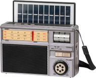 Radio portative BLOW RA13 Solar, AM/FM, me panel diellor dhe dinamo, e kuqe
