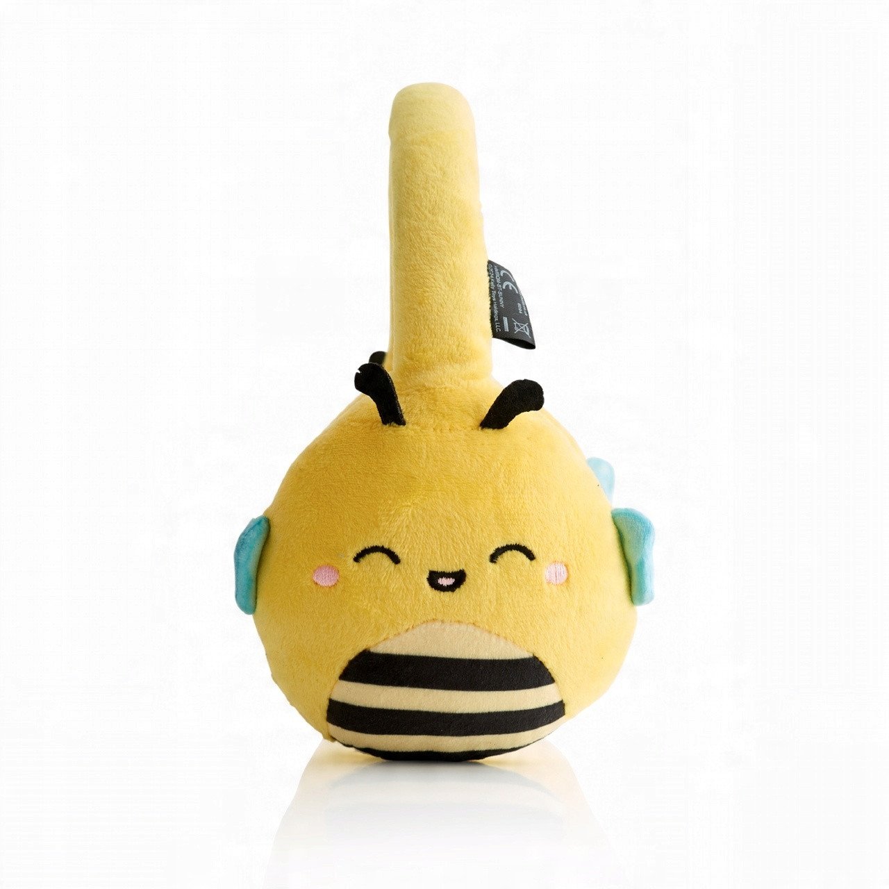 Kufje Bluetooth Squishmallows Sunny the Bumblebee, pa tela, me mikrofon, shumëngjyrëshe