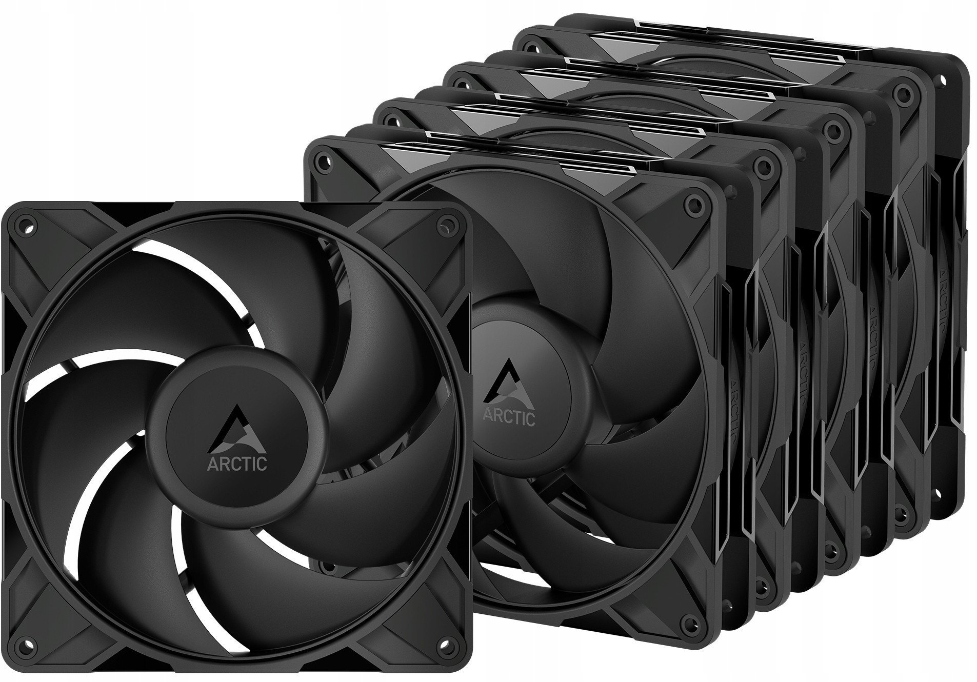 Set ventilatorësh PC ARCTIC P14 Pro PST, 5 copë, 140 mm PWM, i zi