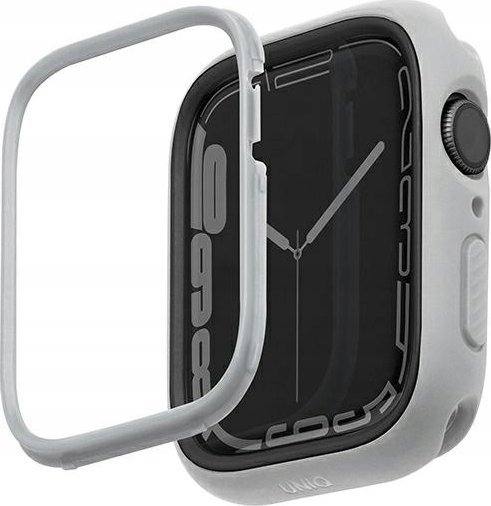 Kukë Uniq Moduo për Apple Watch 4 5 6 7 8 SE, 44 45mm, set me 2 korniza, gri
