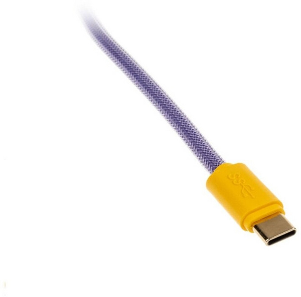 Kabllo Ducky Premicord, USB-C/USB-A, 1,8m, e purpurtë/kaltër