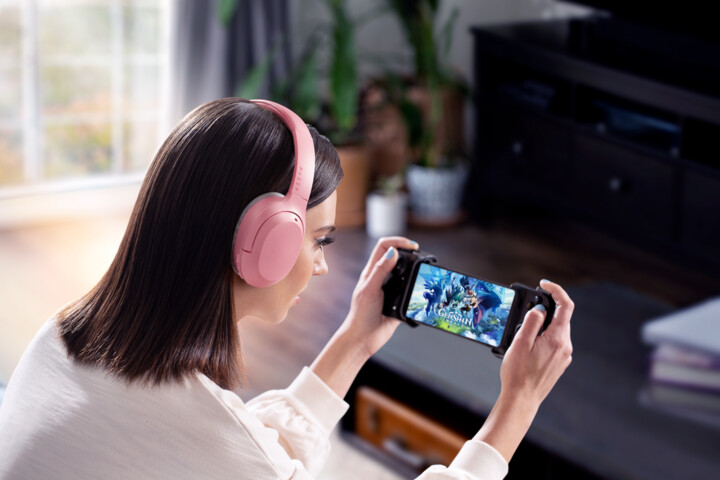 Kufje Razer Opus X, Quartz Edition, rozë