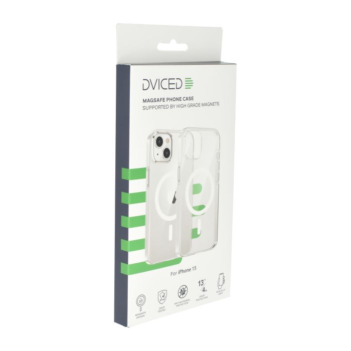 Dviced Magsafe iPhone 15 Clear Case, White