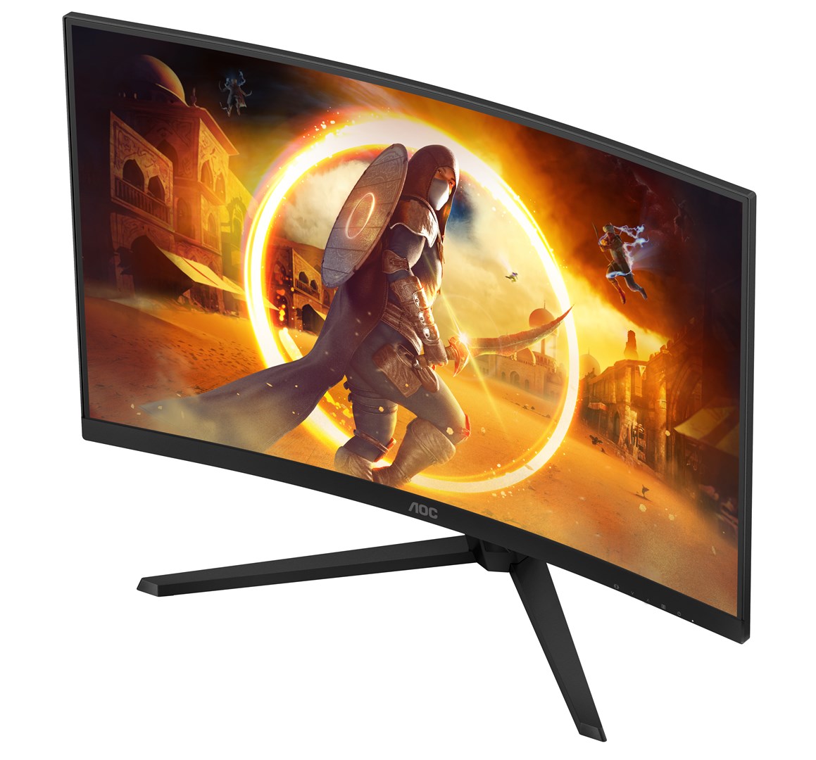 Monitor AOC G4 CQ32G4VE, 32", Quad HD, LCD, i zi/i hirtë