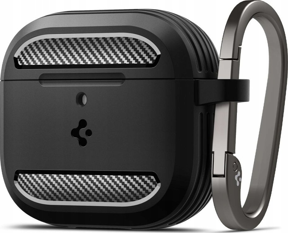 Mbulesë mbrojtëse Spigen Rugged Armor, për AirPods 4, TPU, e zezë mat