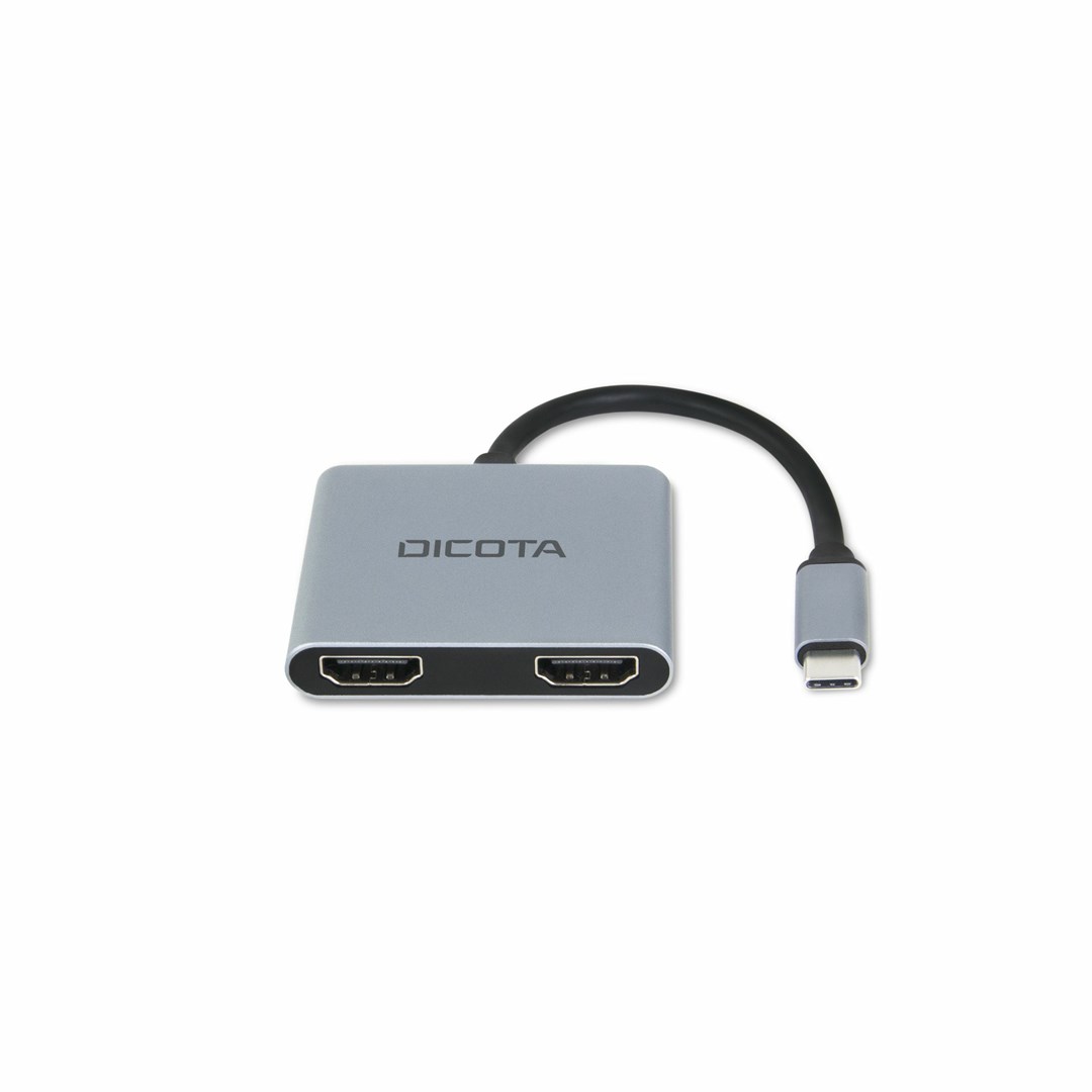 Stacion docking USB-C Dicota, 4-në-1, 4K HDMI, 100W PD, i hirtë